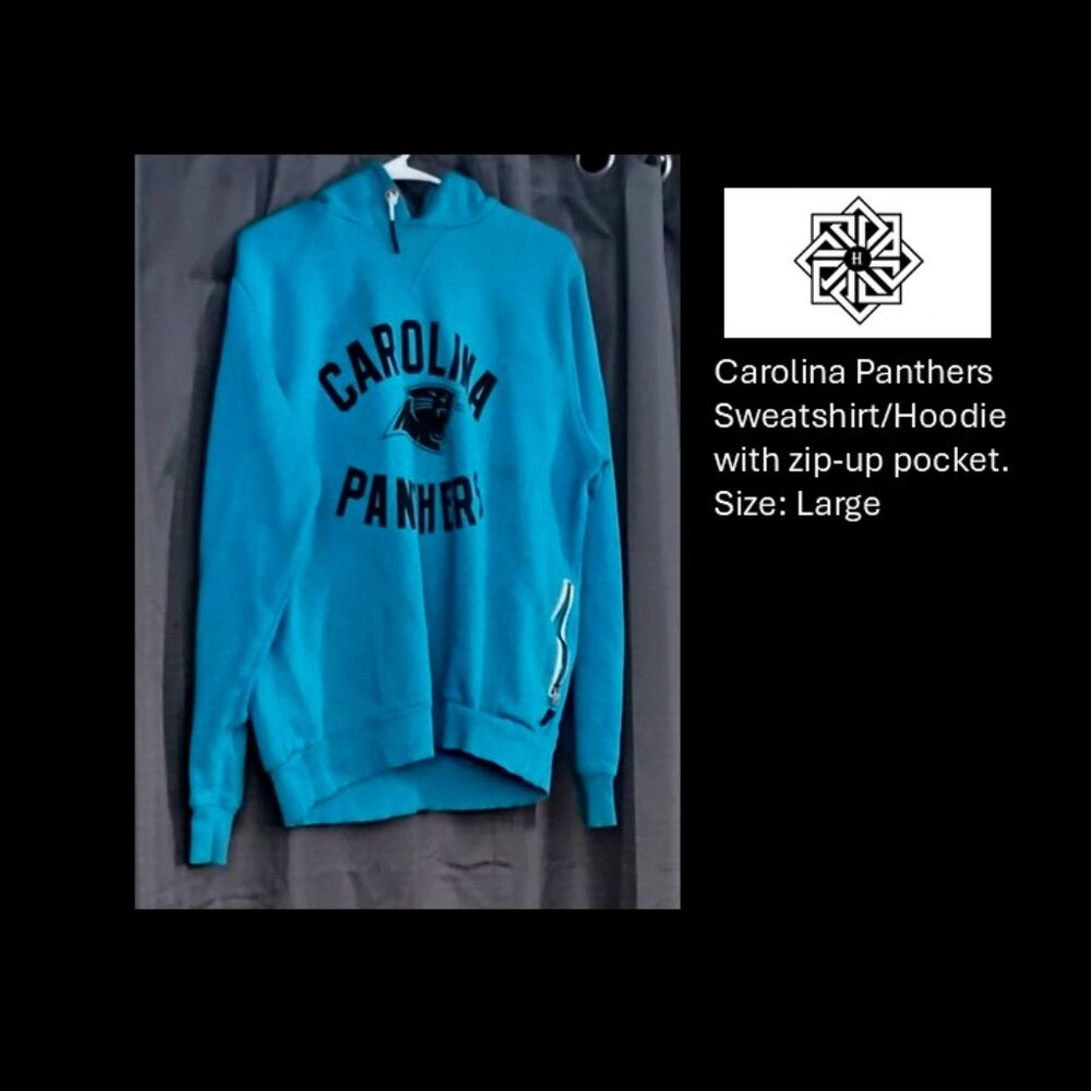 Carolina Panthers Sweatshirt/Hoodie Size: Large